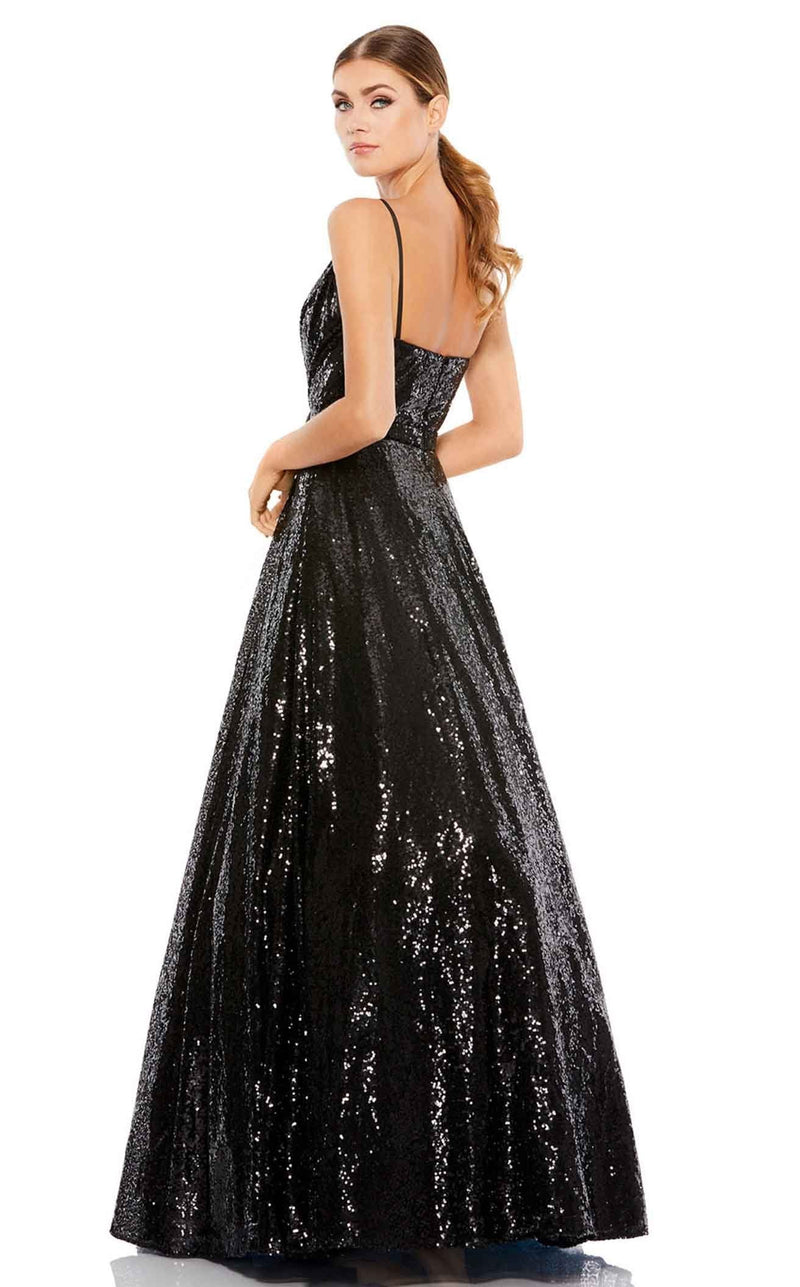 Mac Duggal 49483i Noir-Sequin