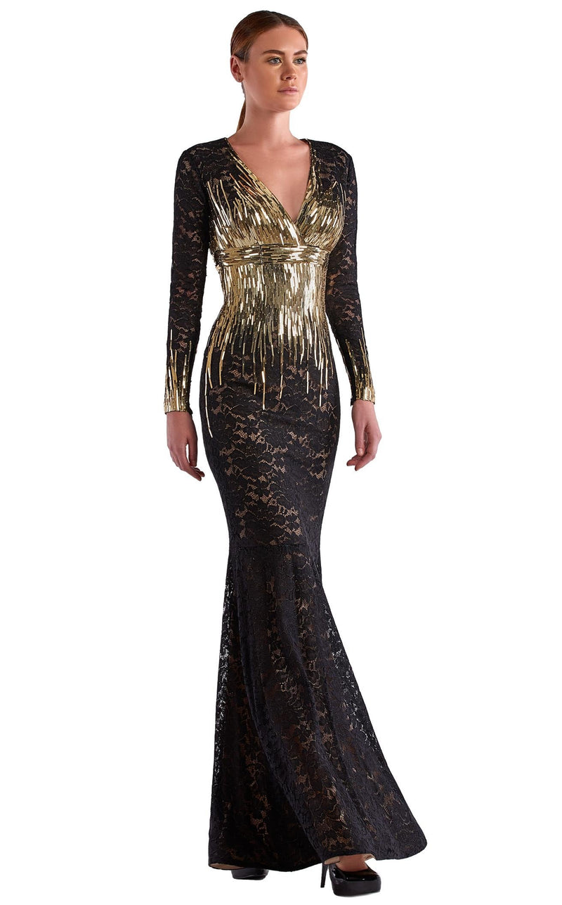 Edward Arsouni Couture SS0494 Black/Gold