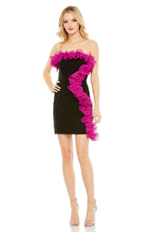 Mac Duggal 49642 Black/Fuchsia