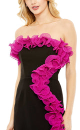 Mac Duggal 49642 Black/Fuchsia