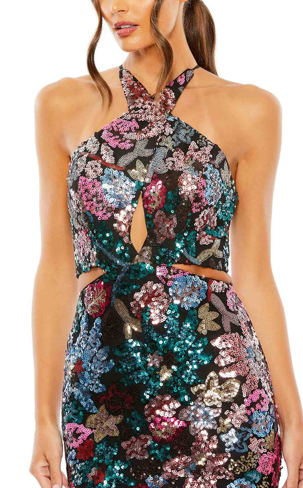 Mac Duggal 49695 Black Multi