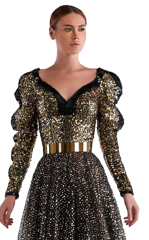 Edward Arsouni Couture SS0497 Black/Gold