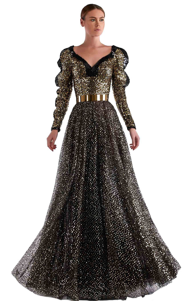 Edward Arsouni Couture SS0497 Black/Gold