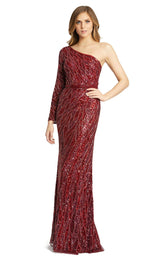 Mac Duggal 4982D Burgundy