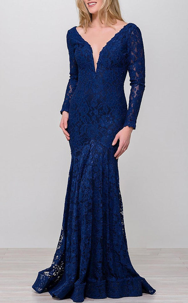 Jovani 50026BG Navy