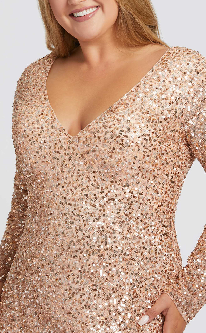 Mac Duggal Fabulouss 5012 Rose Gold