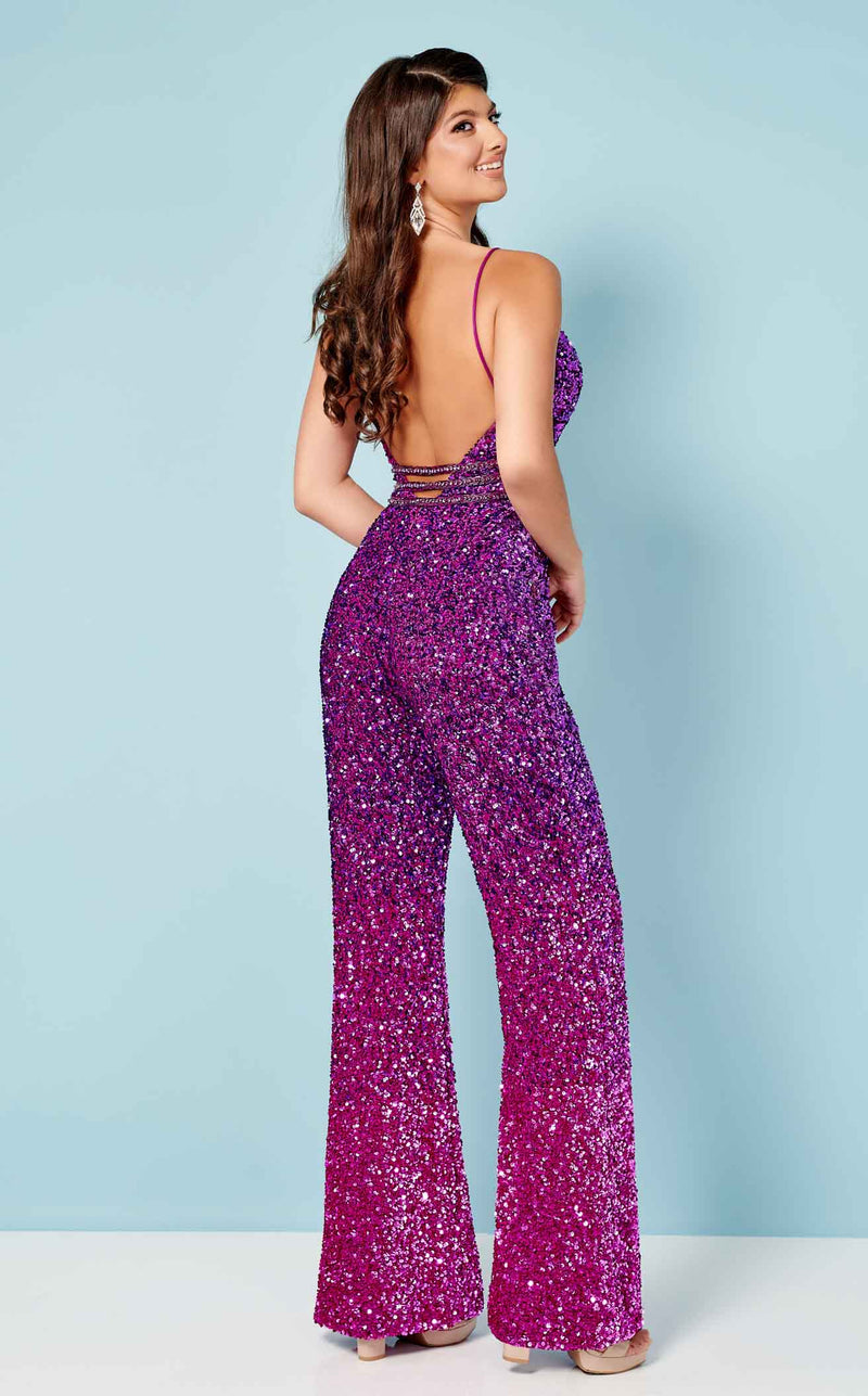 Rachel Allan 50202 Purple Ombre