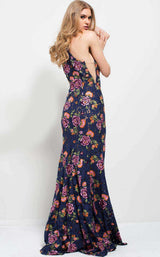 Jovani 50655bg Navy Multi