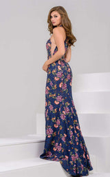 Jovani 50655bg Navy Multi