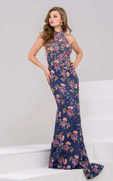 Jovani 50655bg Navy Multi