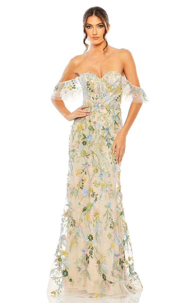 Mac Duggal 50713 Pastel Multi