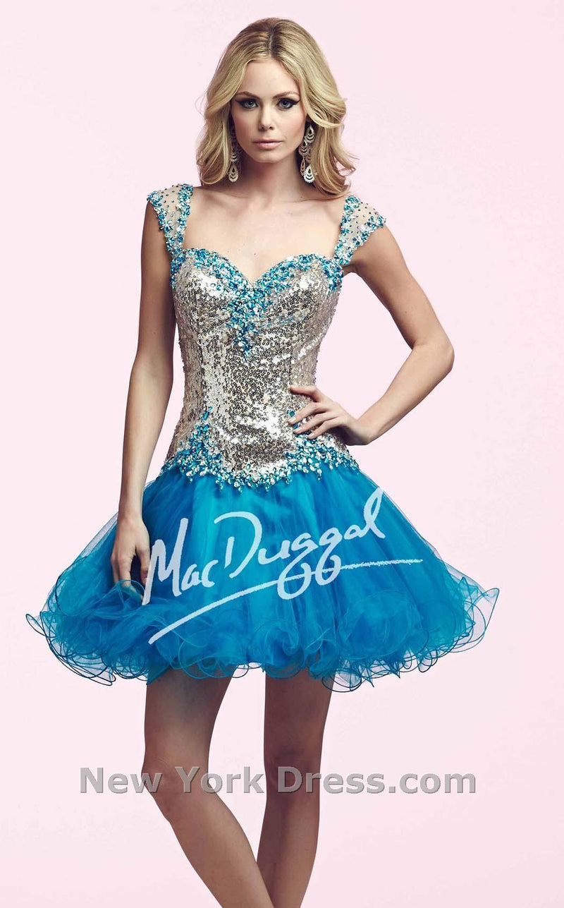 Mac Duggal 82095N Turquoise