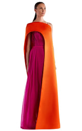 Edward Arsouni Couture SS0515 Fuchsia-Orange