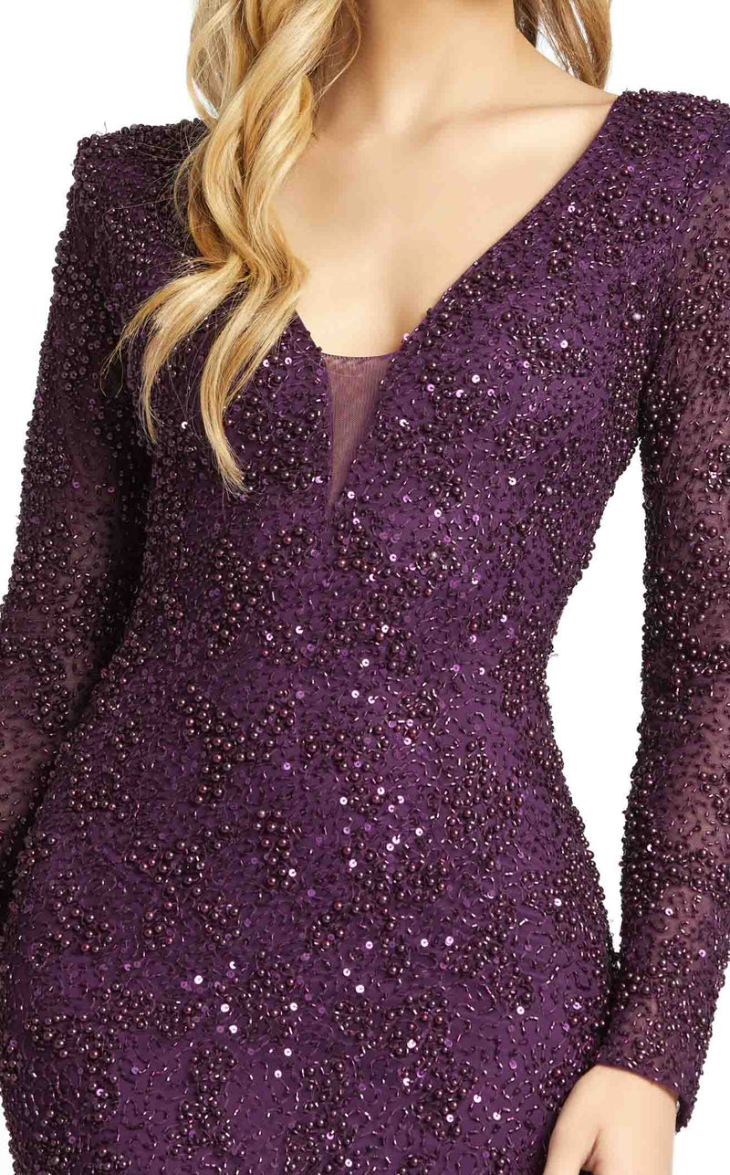 Mac Duggal 5177 Plum