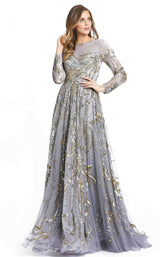 Mac Duggal 5217D Platinum/Gold