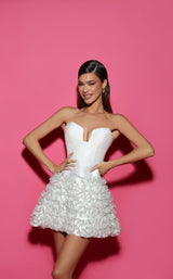 Tarik Ediz 53025 Dress Ivory