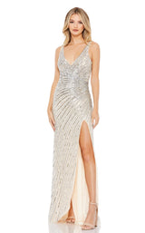 Mac Duggal 5372 Nude/Silver