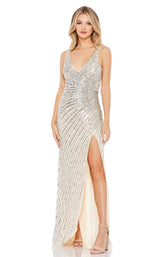 Mac Duggal 5372M Nude/Silver