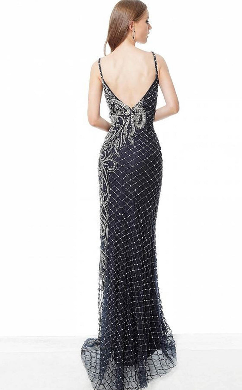 Jovani 54694bg Navy/Gunmetal