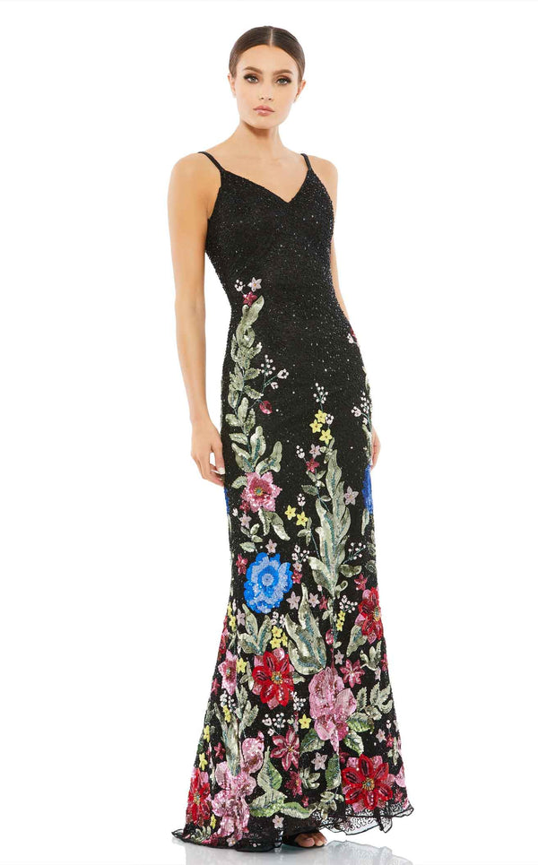 Mac Duggal 5475 Black Multi