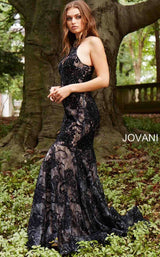 Jovani 54834 Black-Nude