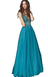 Jovani 54873 Teal