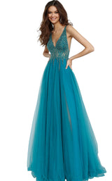 Jovani 54873 Teal