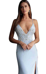 Jovani 54927BG Slate