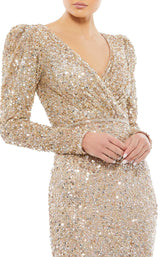 Mac Duggal 5510 Shimmering Gold