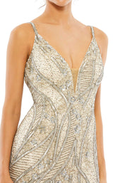 Mac Duggal 5517 Silver/Nude