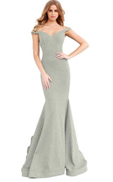 Jovani 55187BG Ivory