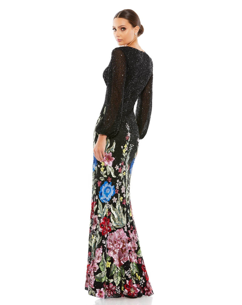 Mac Duggal 5542 Black Multi