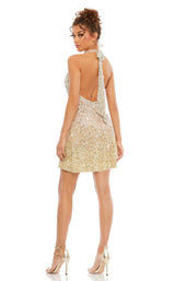 Mac Duggal 5554 Silver/Gold