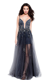 Jovani 55621BG Charcoal