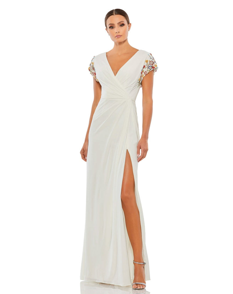 Mac Duggal 55709 White Multi