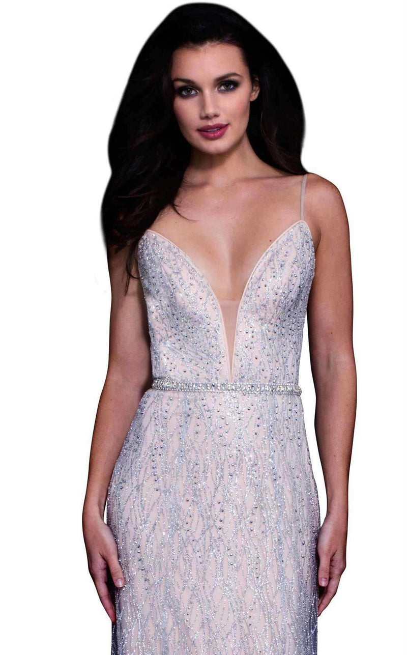 Jovani 56050 Silver-Nude