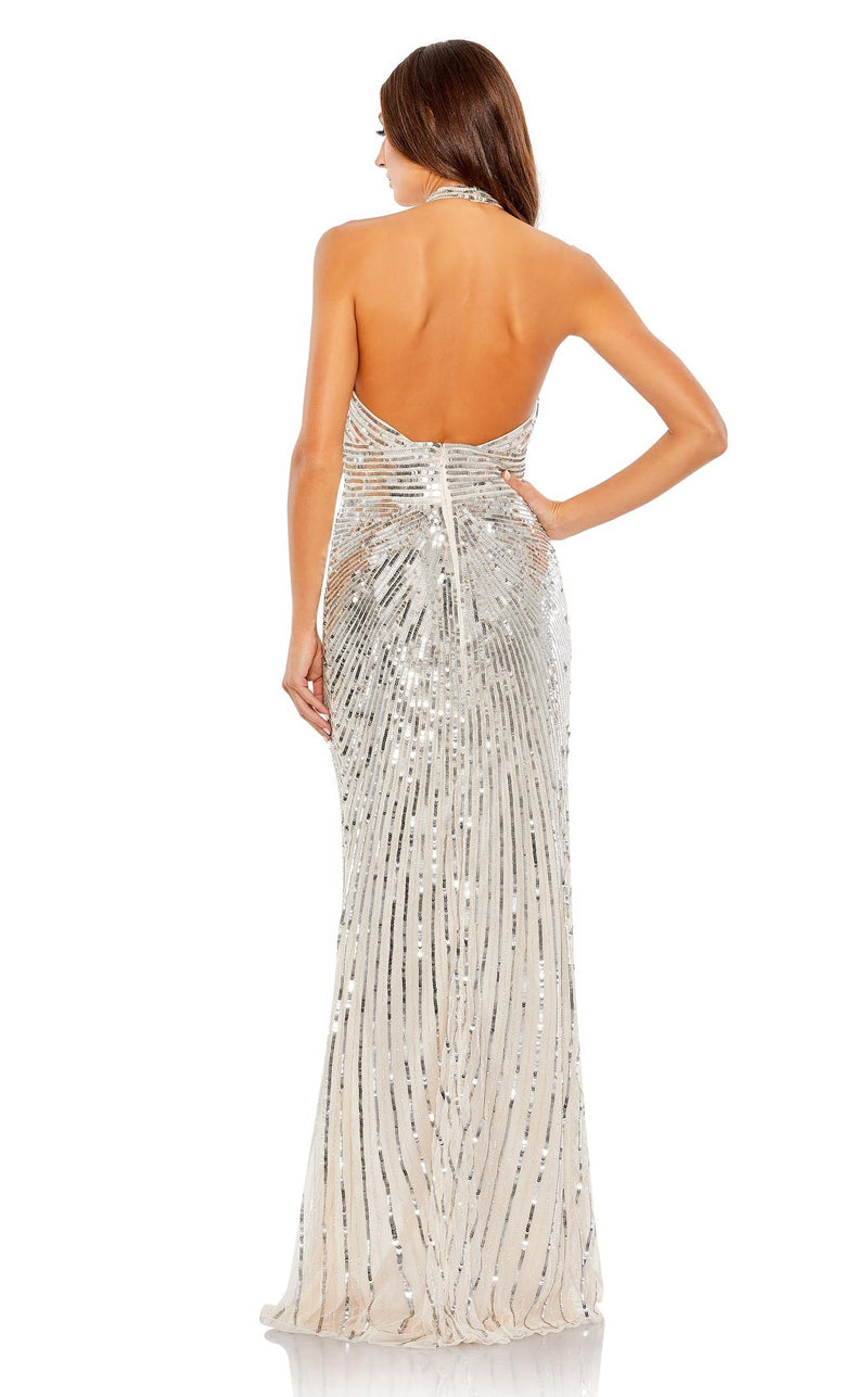 Mac Duggal 5650 Nude/Silver