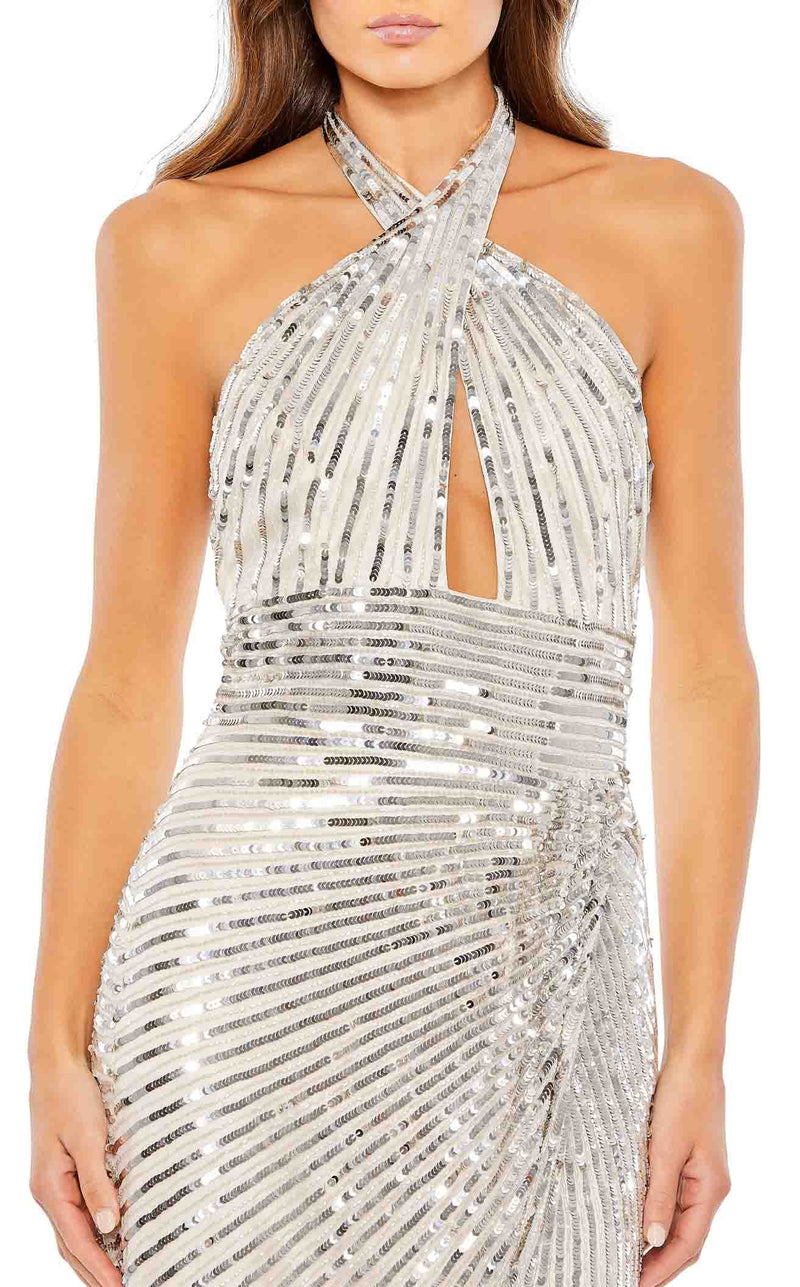 Mac Duggal 5650 Nude/Silver