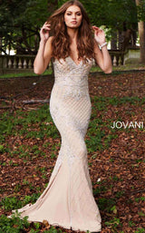 Jovani 57612 Nude/Silver