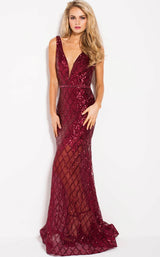 Jovani 59186bg Burgundy