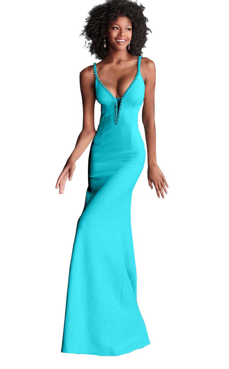 Jovani 59481 Aqua