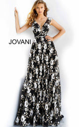 Jovani 60024BG Black Multi