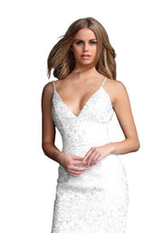 Jovani 60189 White-Silver