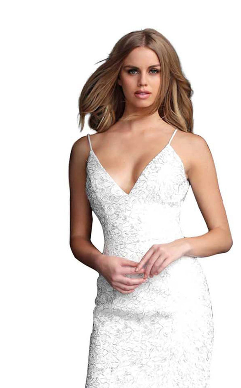 Jovani 60189 White-Silver