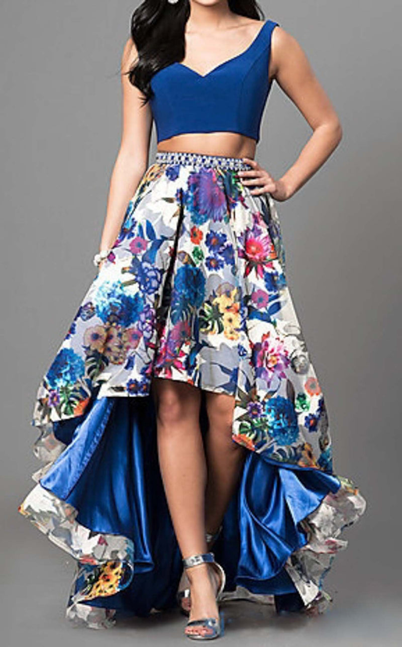 Temptation Dress 6041 Royal Print