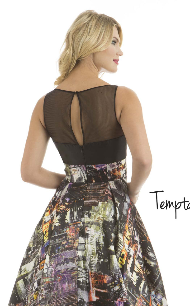 Temptation Dress 6048 Black Print