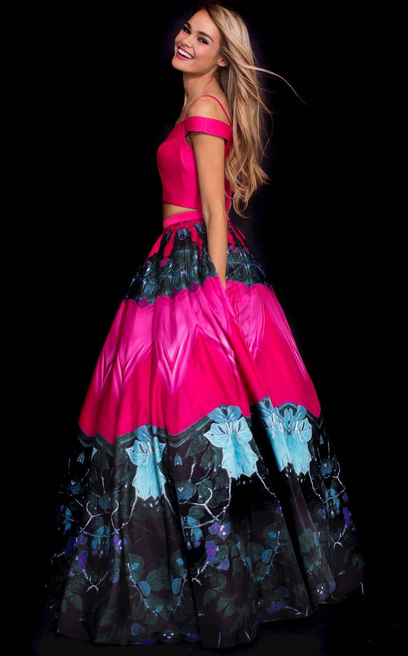 Jovani 60568BG Fuchsia/Purple