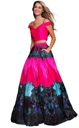 Jovani 60568BG Fuchsia/Purple