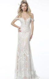 Jovani 60863BG Ivory