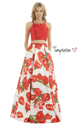 Temptation Dress 6088 Red Print